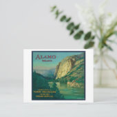 Alamo Oranje LabelFillmore, CA Briefkaart (Staand voorkant)