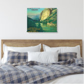 Alamo Oranje LabelFillmore, CA Canvas Afdruk (Insitu (Slaapkamer))