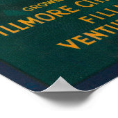 Alamo Oranje LabelFillmore, CA Poster (Hoek)