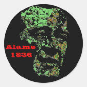 Alamo Ronde Sticker (Voorkant)