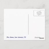 Alamo, San Antonio-Briefkaart Briefkaart (Achterkant)