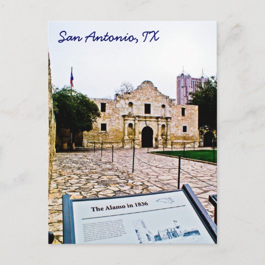 Alamo, San Antonio-Briefkaart Briefkaart (Voorkant)