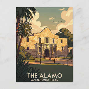 Alamo San Antonio Texas Reizen Briefkaart