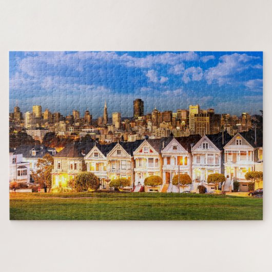 Alamo Square at Twilight Legpuzzel (Horizontaal)