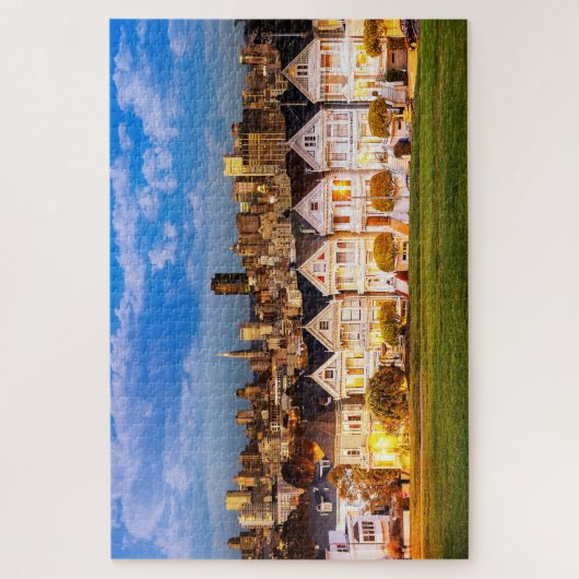 Alamo Square at Twilight Legpuzzel (Verticaal)