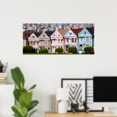 ALAMO SQUARE PAINTED LADIES OF SAN FRANCISCO POSTER (Thuiskantoor)