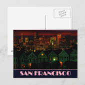 Alamo Square San Francisco Briefkaart (Voorkant / Achterkant)