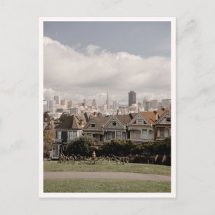 Alamo Square San Francisco geschilderde dameshuize Briefkaart