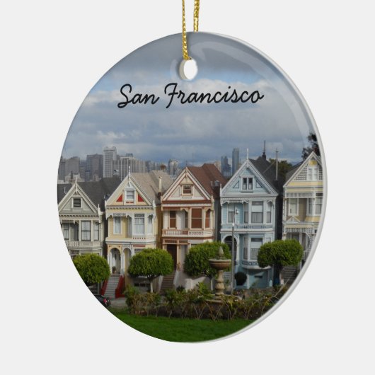 Alamo Square, San Francisco Keramisch Ornament (Links)