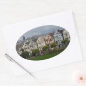 Alamo Square, San Francisco Ovale Sticker (Envelop)