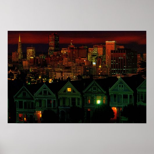 Alamo Square San Francisco Poster (Voorkant)