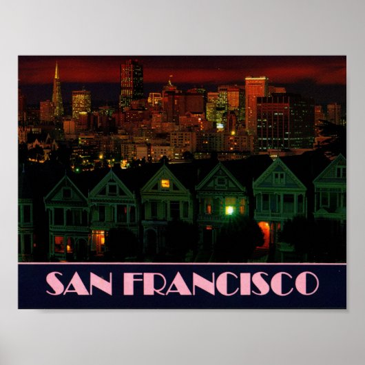Alamo Square San Francisco Poster (Voorkant)
