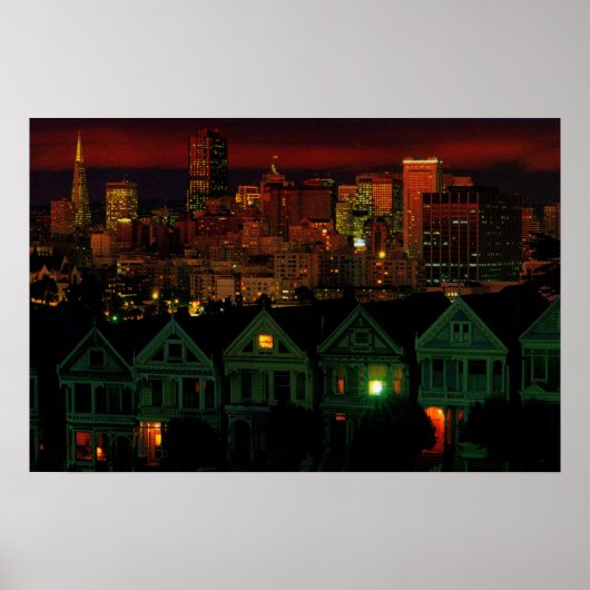 Alamo Square San Francisco Poster (Voorkant)