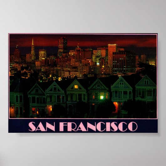 Alamo Square San Francisco Poster (Voorkant)