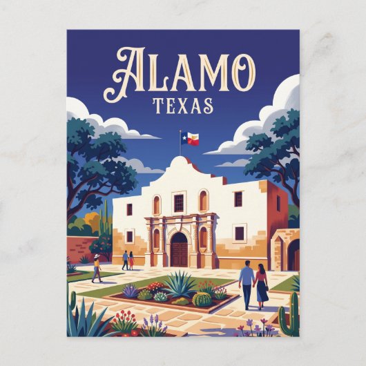 Alamo USA Briefkaart (Voorkant)