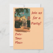 Alamo Vintage Texas Uitnodiging (Achterkant)