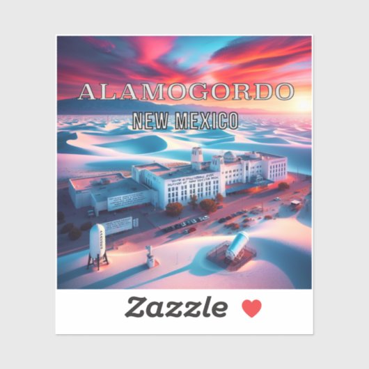 Alamogordo New Mexico 3 inch Vinyl Sticker (Vel)