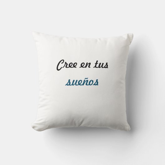 Alamohada cree en tus sueños kussen (Voorkant)