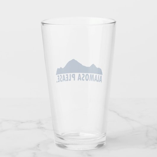 Alamosa Colorado alstublieft Glas (Achterkant)