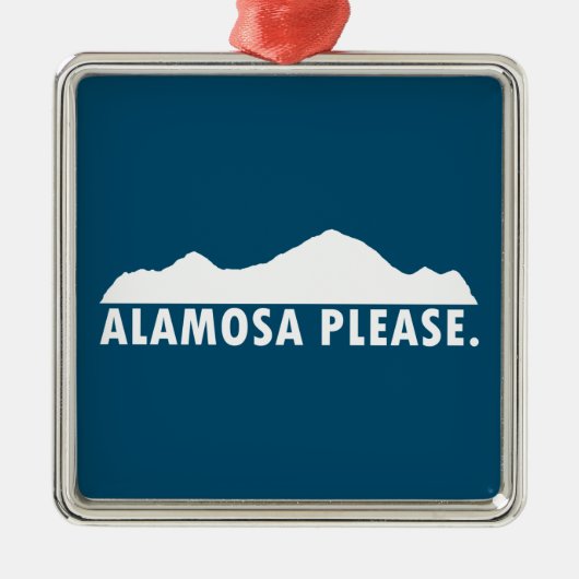 Alamosa Colorado alstublieft Metalen Ornament (Voorkant)