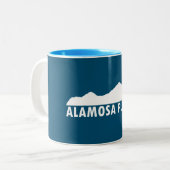 Alamosa Colorado alstublieft Tweekleurige Koffiemok (Voorkant links)