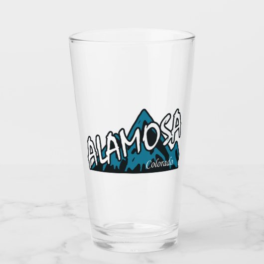 Alamosa Colorado Bergen Glas (Voorkant)