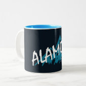 Alamosa Colorado Bergen Tweekleurige Koffiemok (Voorkant links)