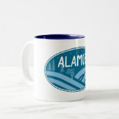 Alamosa Colorado Buiten Tweekleurige Koffiemok (Voorkant links)