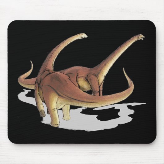 Alamosaurus Dinosaurs Mousepad Muismat (Voorkant)