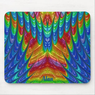 ALAN ~ 3D-patroon ~ Gepersonaliseerd Muismat