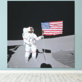 Alan B. Shepard Jr. (Apollo 14) Canvas Afdruk (Insitu (Houten vloer))