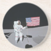 Alan B. Shepard Jr. (Apollo 14) Zandsteen Onderzetter (Voorkant)