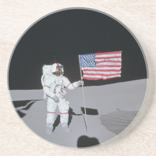 Alan B. Shepard Jr. (Apollo 14) Zandsteen Onderzetter