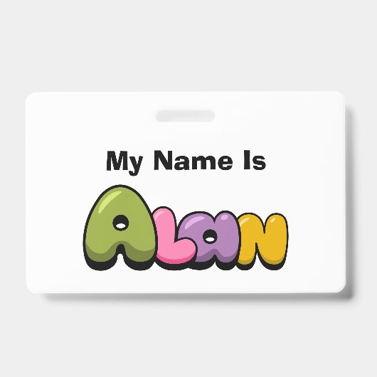 Alan Badge (Voorzijde)