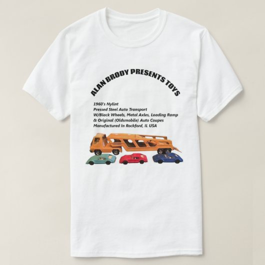 AlAN BRODY CADEAUS SPEELGOED T-shirt (Design voorkant)