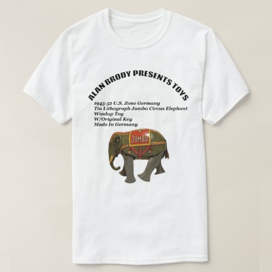 ALAN BRODY CADEAUS SPEELGOED T-SHIRT (Design voorkant)