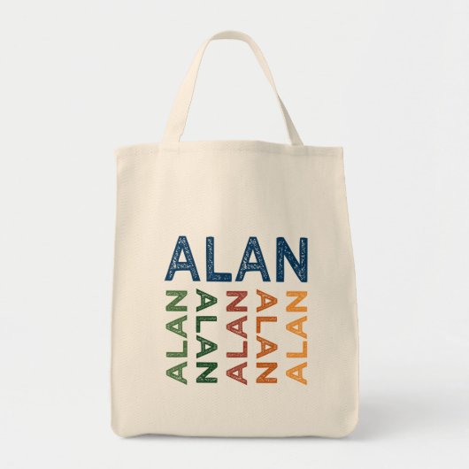Alan Cute Colorful Tote Bag (Voorkant)