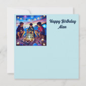 ALAN ~ Gelukkige Verjaardag ~ Verjaardag Jongen ~ (Achterkant)