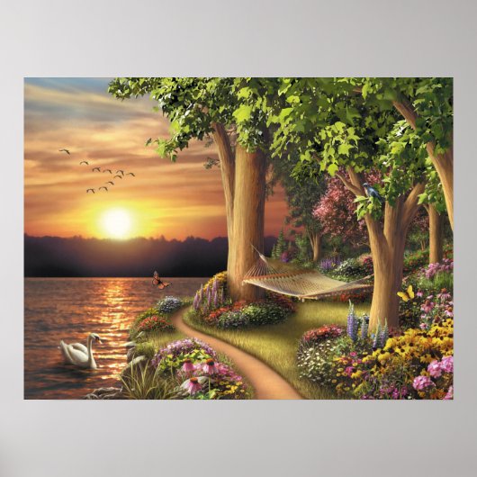 Alan Giana "Around the Lake" Poster (Voorkant)