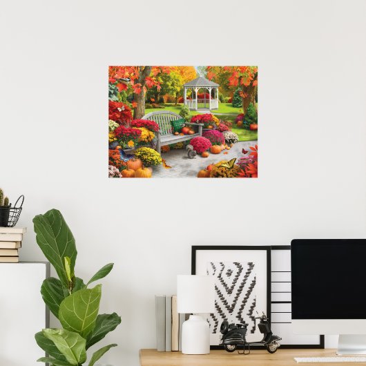 Alan Giana "Autumn Oasis 2" Poster (Thuiskantoor)