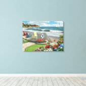 Alan Giana "Beach Days" Canvas Print (Insitu (Houten vloer))