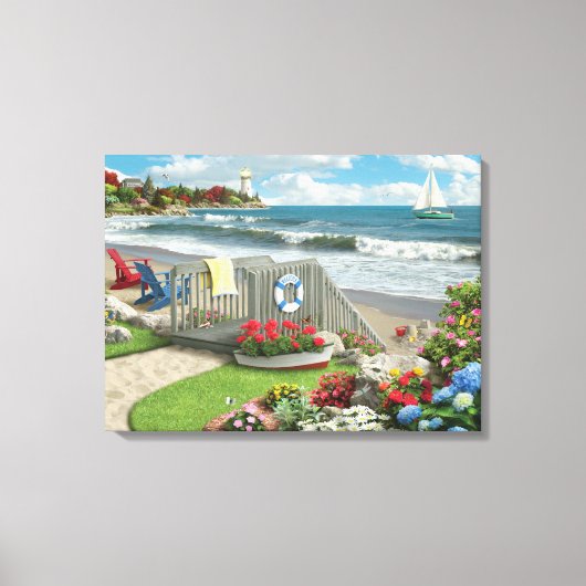 Alan Giana "Beach Days" Canvas Print (Voorkant)
