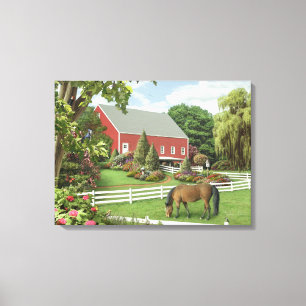 Alan Giana "Bladeren van groen" Canvas Print