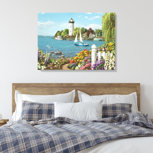 Alan Giana "By the Bay" Canvas Print (Insitu (Slaapkamer))