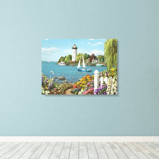 Alan Giana "By the Bay" Canvas Print (Insitu (Houten vloer))