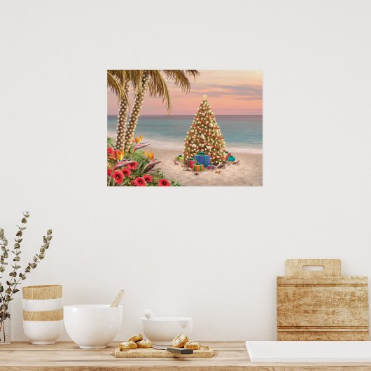 Alan Giana "Cadeaus in Paradise" Poster (Keuken)