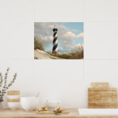 Alan Giana "Cape Hatteras Light"-Poster Poster (Keuken)