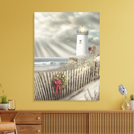 Alan Giana "Christmas Shore" Canvas Print (Insitu (Woonkamer))