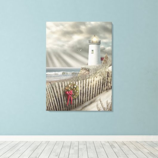Alan Giana "Christmas Shore" Canvas Print (Insitu (Houten vloer))