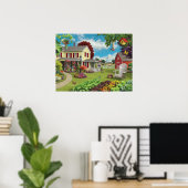 Alan Giana "Country Home" Poster (Thuiskantoor)